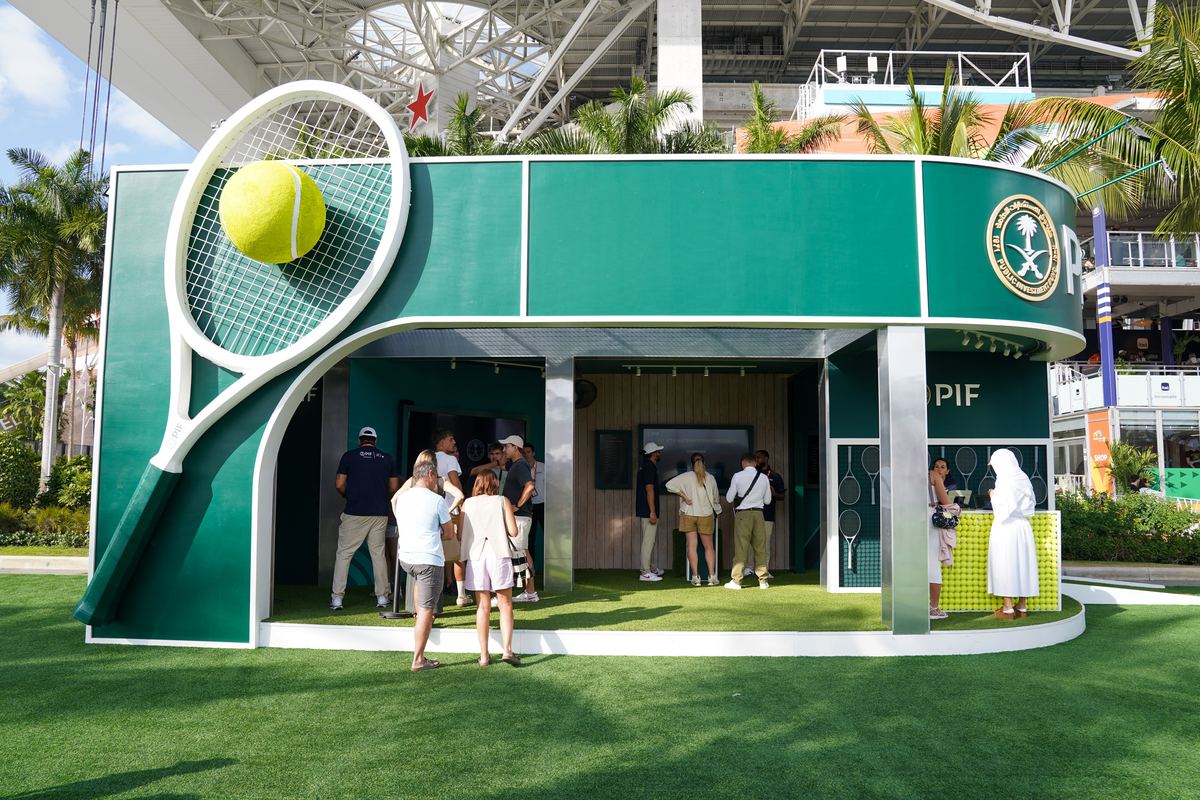 Sponsor activation at the Miami Open tennis tournament
